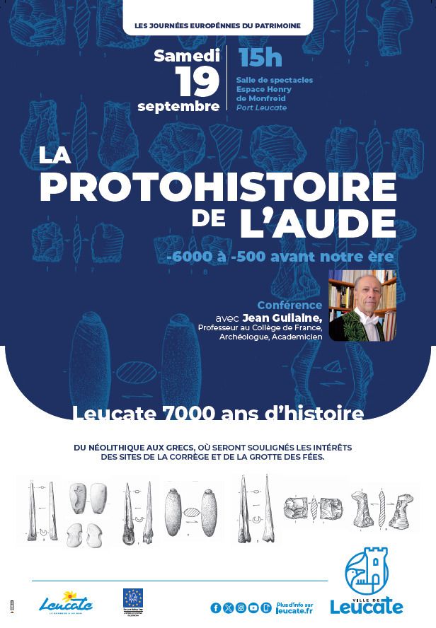 Conférence sur la protohistoire de l'Aude (- 6000 à - 500 avant notre ère)