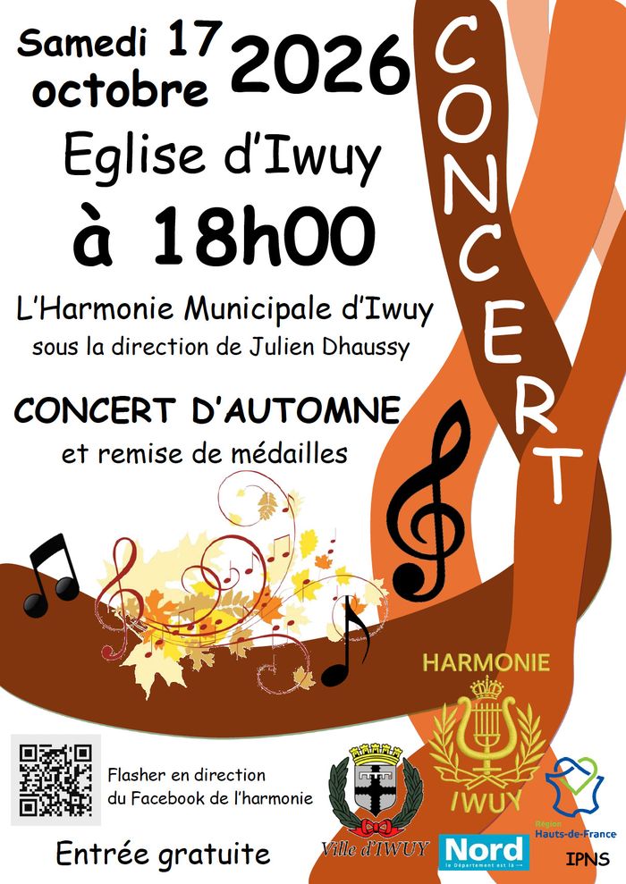 Concert d'automne – Harmonie Municipale d'Iwuy 🍂🎶