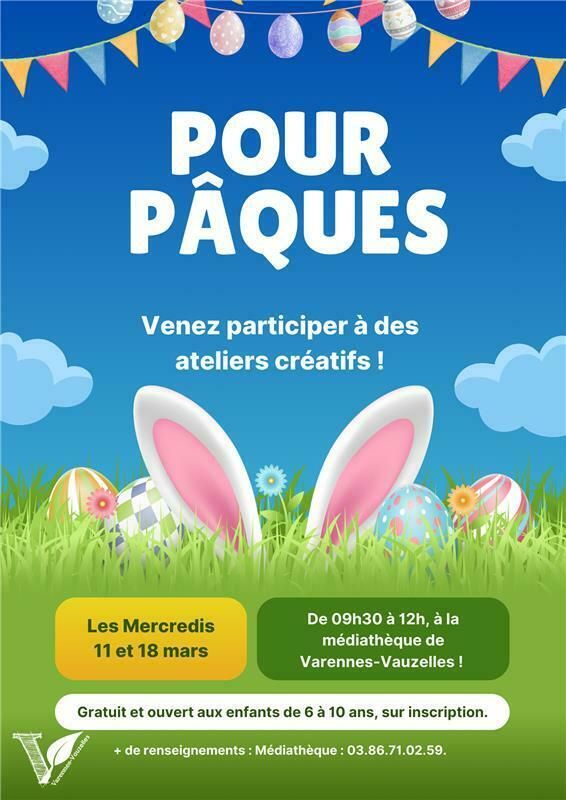 Des activités de Pâques à la médiathèque ! 🐣