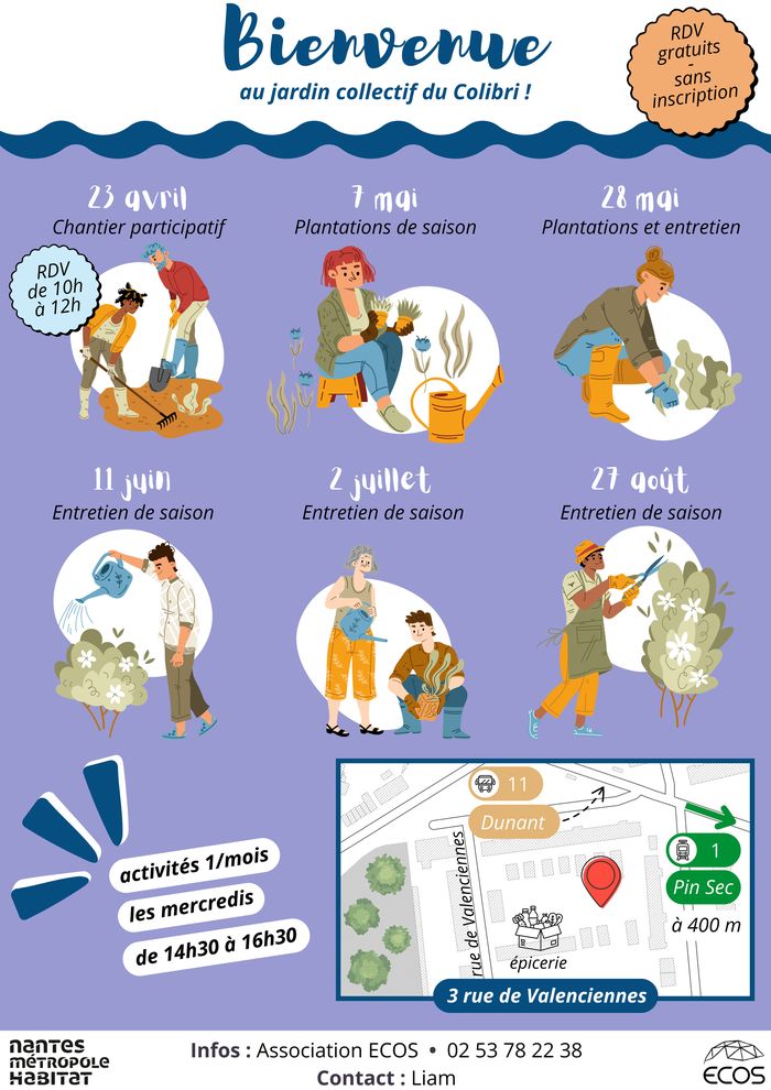 ECOS - Permanences du Jardin Cueillette du Colibri