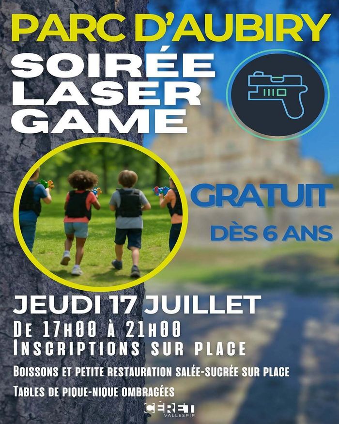 Les jeudis d’Aubiry : soirée lazer game