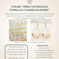 Atelier Créez vos boucles d'oreilles fleuries