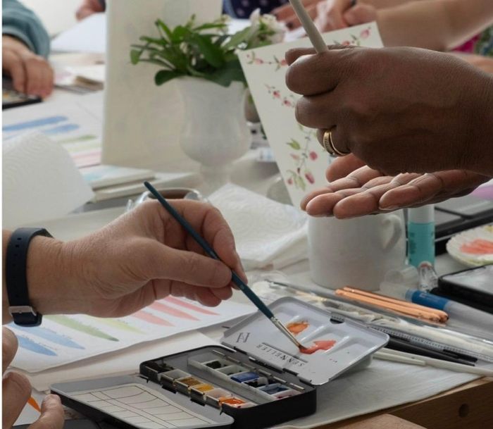 Cathy vous propose de venir vous initier au plaisir de l'aquarelle