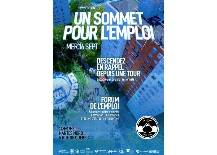 Un sommet pour l'emploi : Descente en rappel d'une Tour + Forum emploi