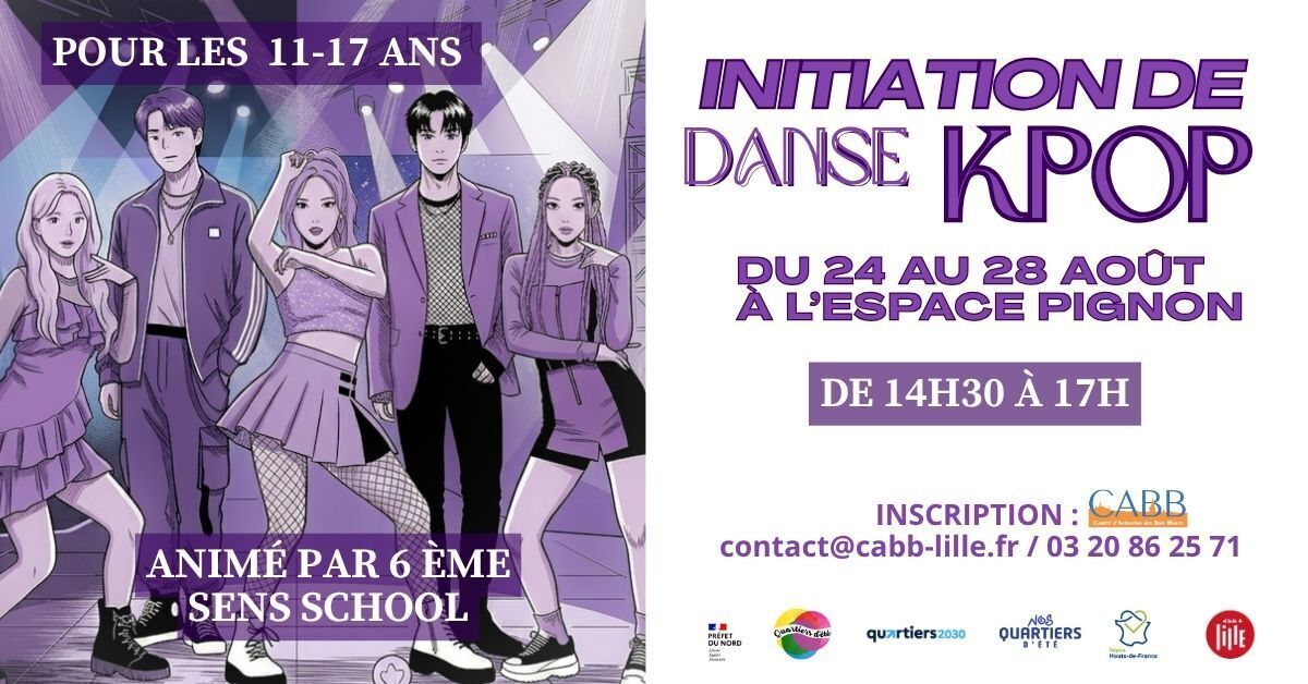 stage danse KPOP pour les 11-17 ans