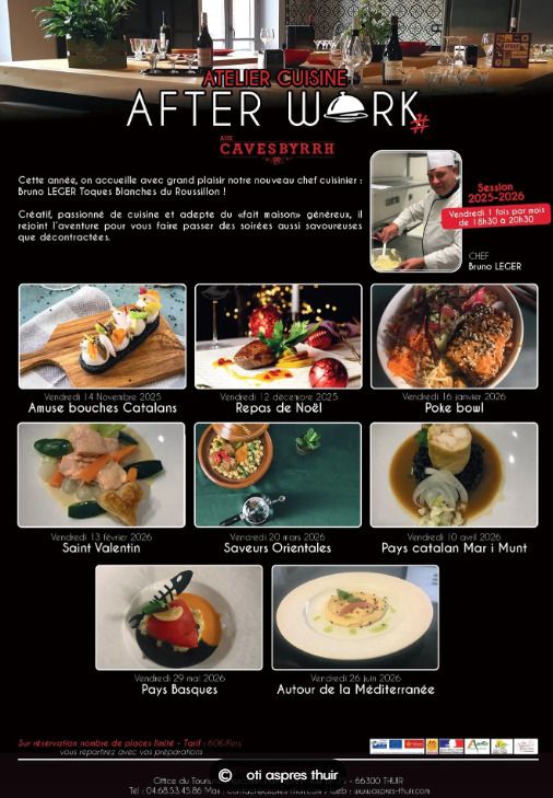 Afterwork de cuisine aux Caves - Autour de la Méditerranée