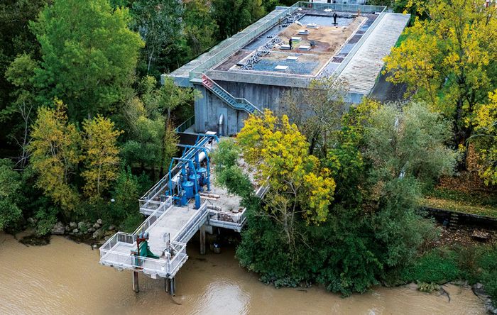 Visite de la station de production d’eau industrielle