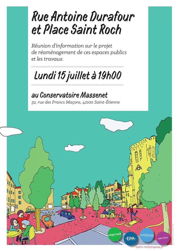 (réunion) Aménagement Rue Antoine Durafour et Place Saint-Roch