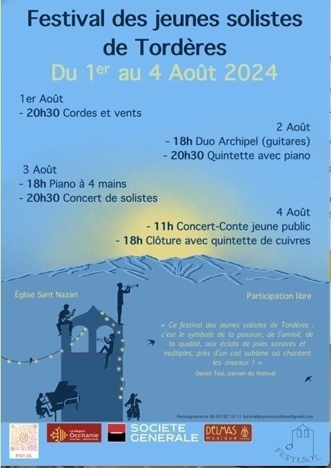 Festival des jeunes solistes de Tordères - Clôture avec quintette de cuivres