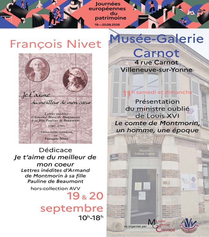 Conférence et dédicace sur le ministre oublié de Louis XVI, par François Nivet