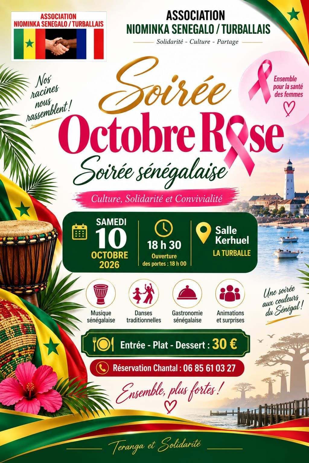 Soirée octobre rose sénégalaise