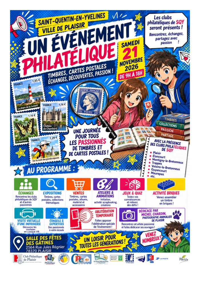 1er Salon / Bourse Philatélique (Plaisir 78)