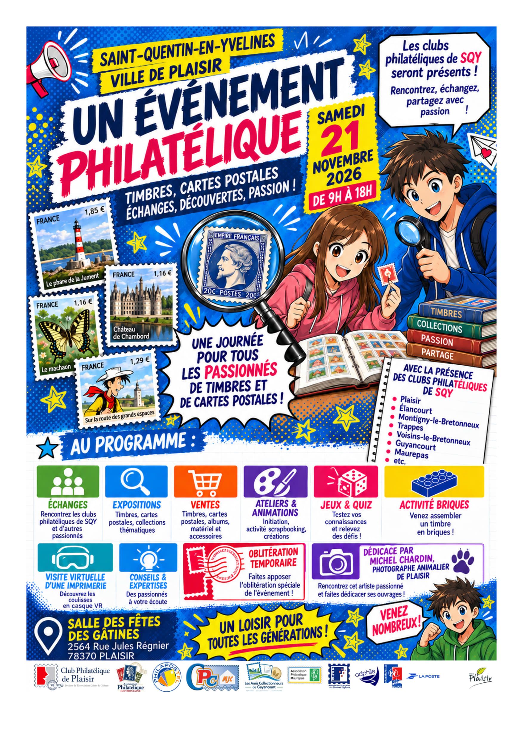 1er Salon / Bourse Philatélique (Plaisir 78)