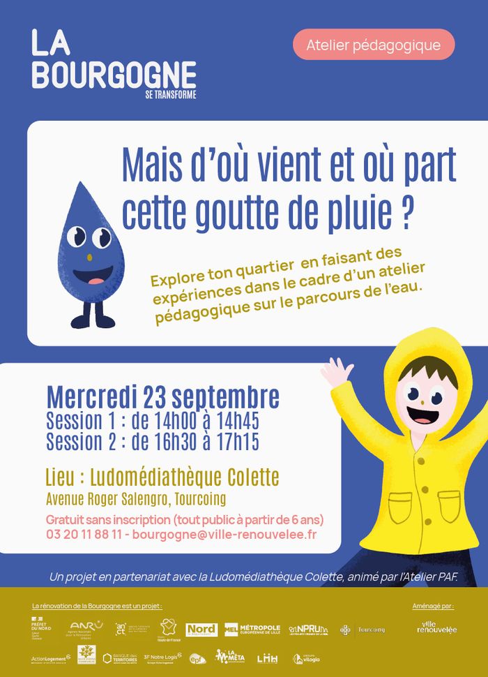Atelier pédagogique sur le parcours de l'eau