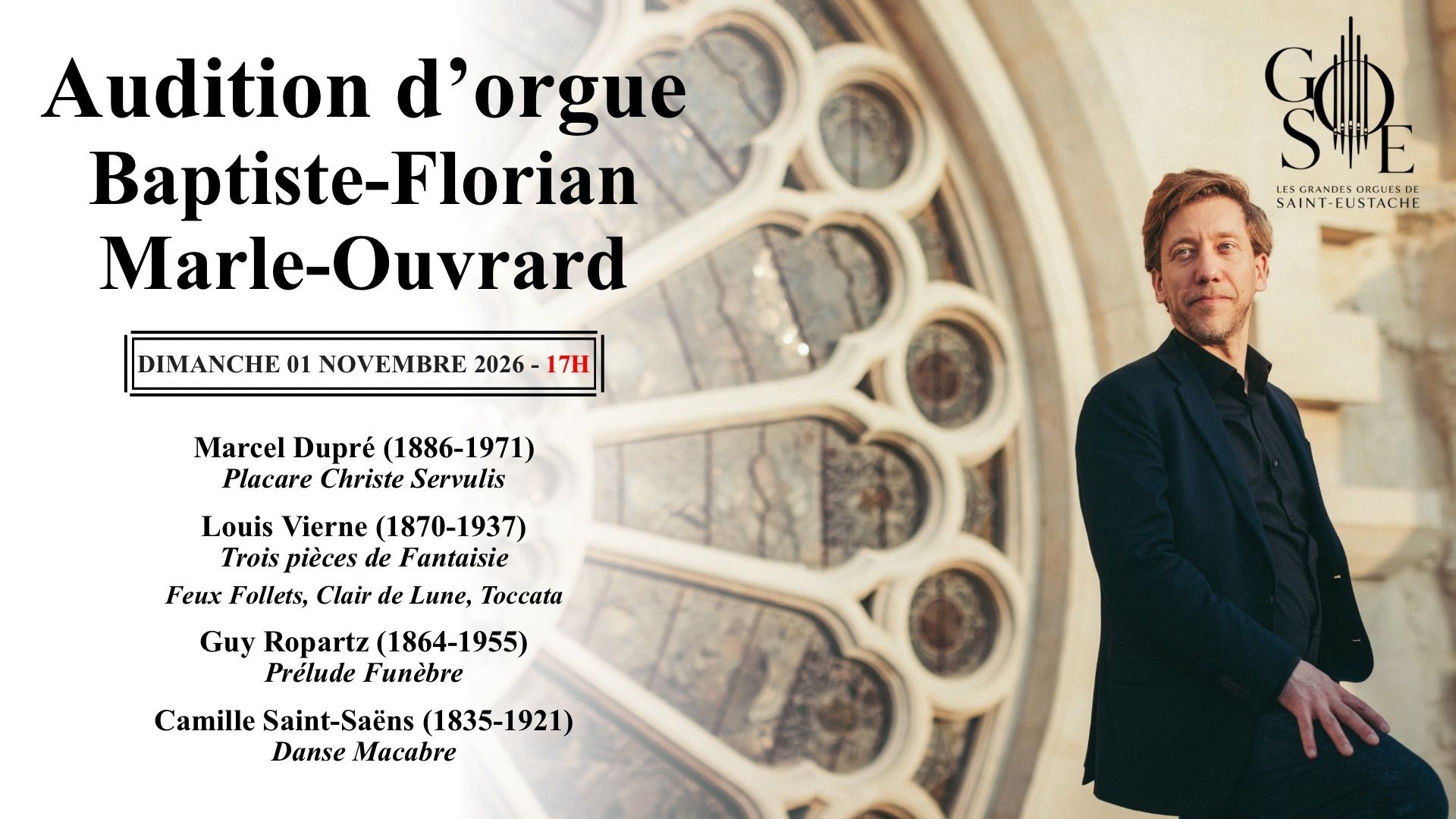 Audition d'orgue de Baptiste-Florian Marle-Ouvrard