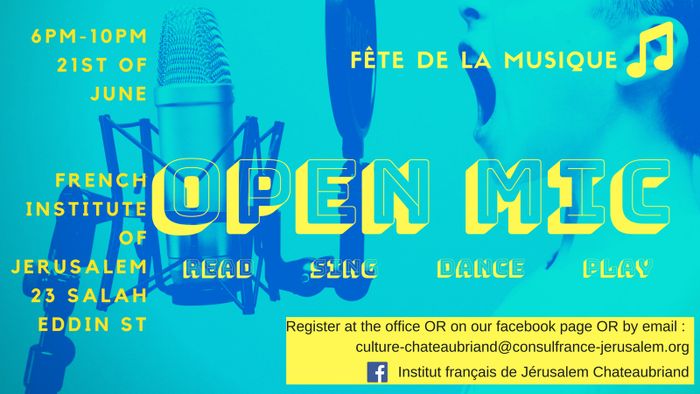 OPEN MIC pour la Fête de la musique