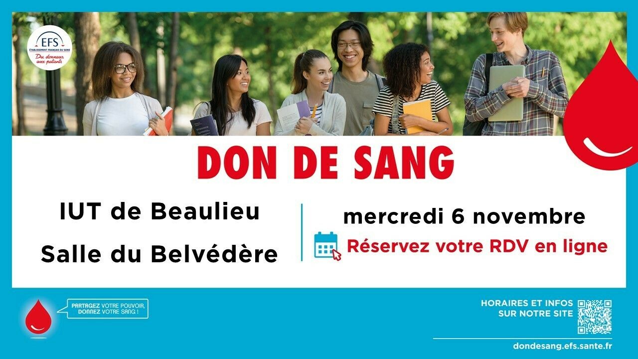 1 don de sang c’est 3 vies sauvées …alors, TOI  AUSSI, viens sauver des vies !!