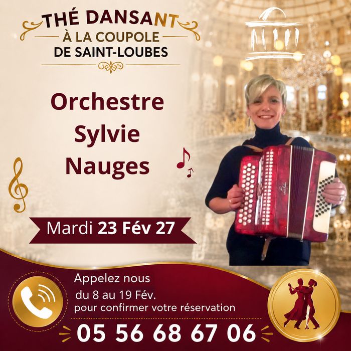 Affiche — Thé dansant, orchestre SYLVIE NAUGES