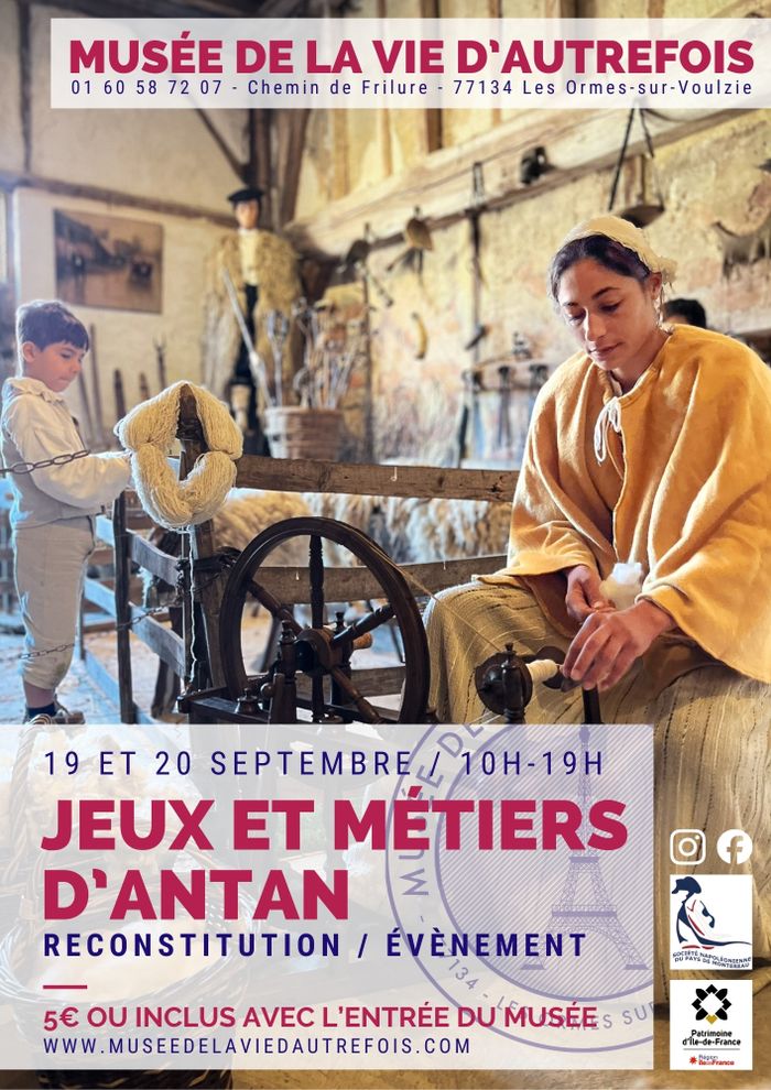 Reconstitution d’époque, jeux et métiers d’antan au Musée de la vie d'autrefois
