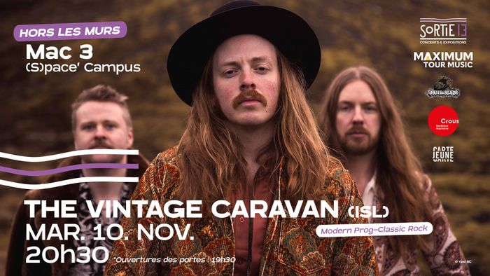 Affiche — The Vintage Caravan (ISL) : HORS LES MURS - MAC3 PESSAC