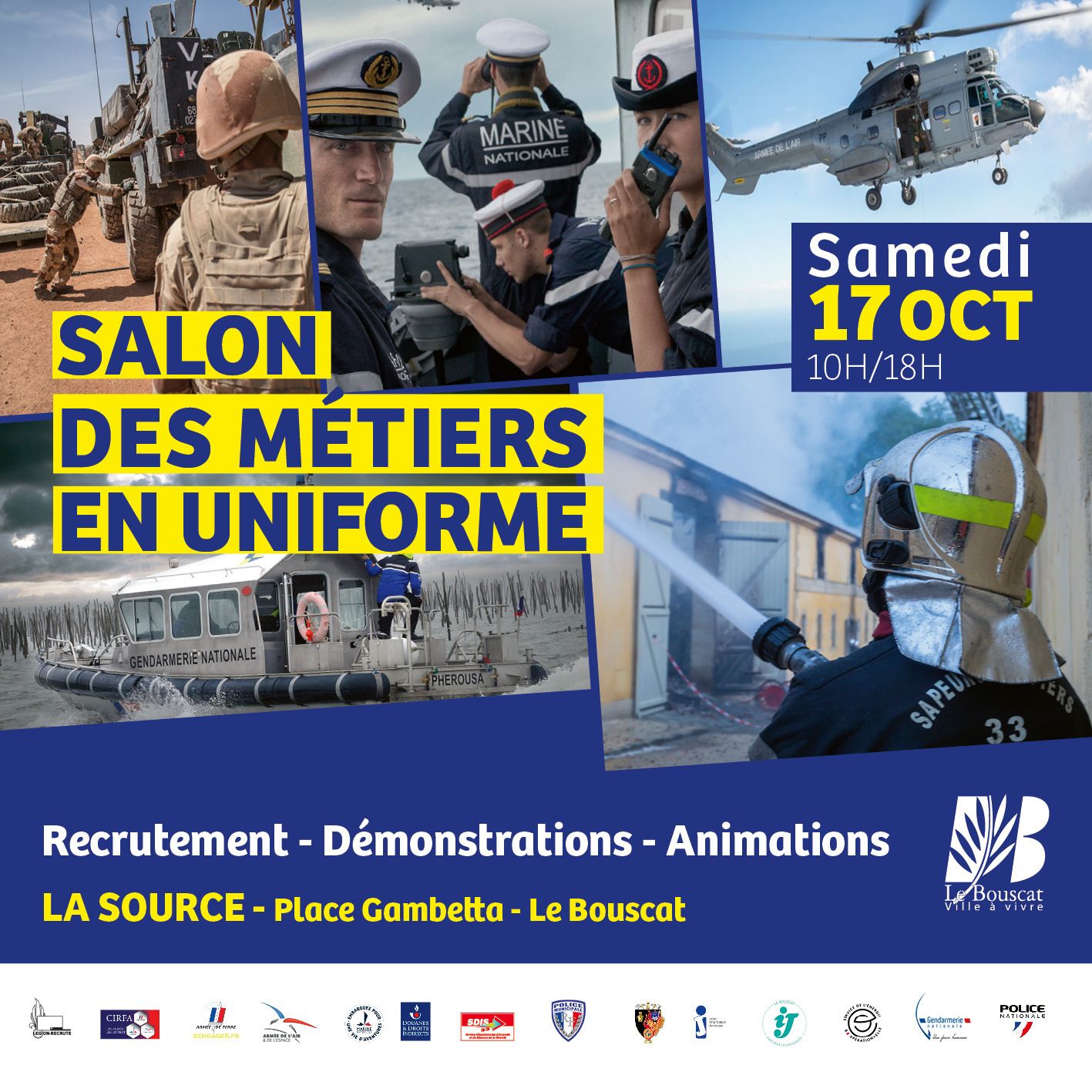 Salon des métiers en uniforme
