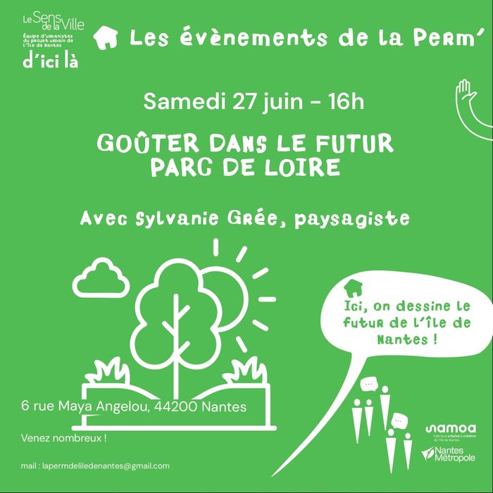 Goûter comme dans le futur Parc de Loire avec sa paysagiste