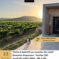 Visite guidée, vin & apéritif en terrasse au Domaine Anqueven à Fontès