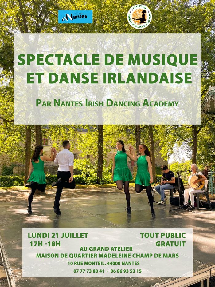 Spectacle de musique et danse irlandaise