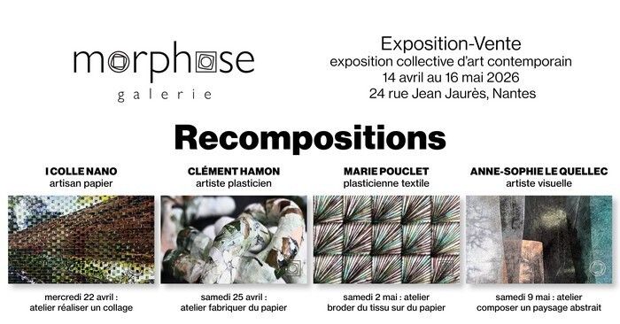 Recompositions - Exposition collective autour du papier + ateliers