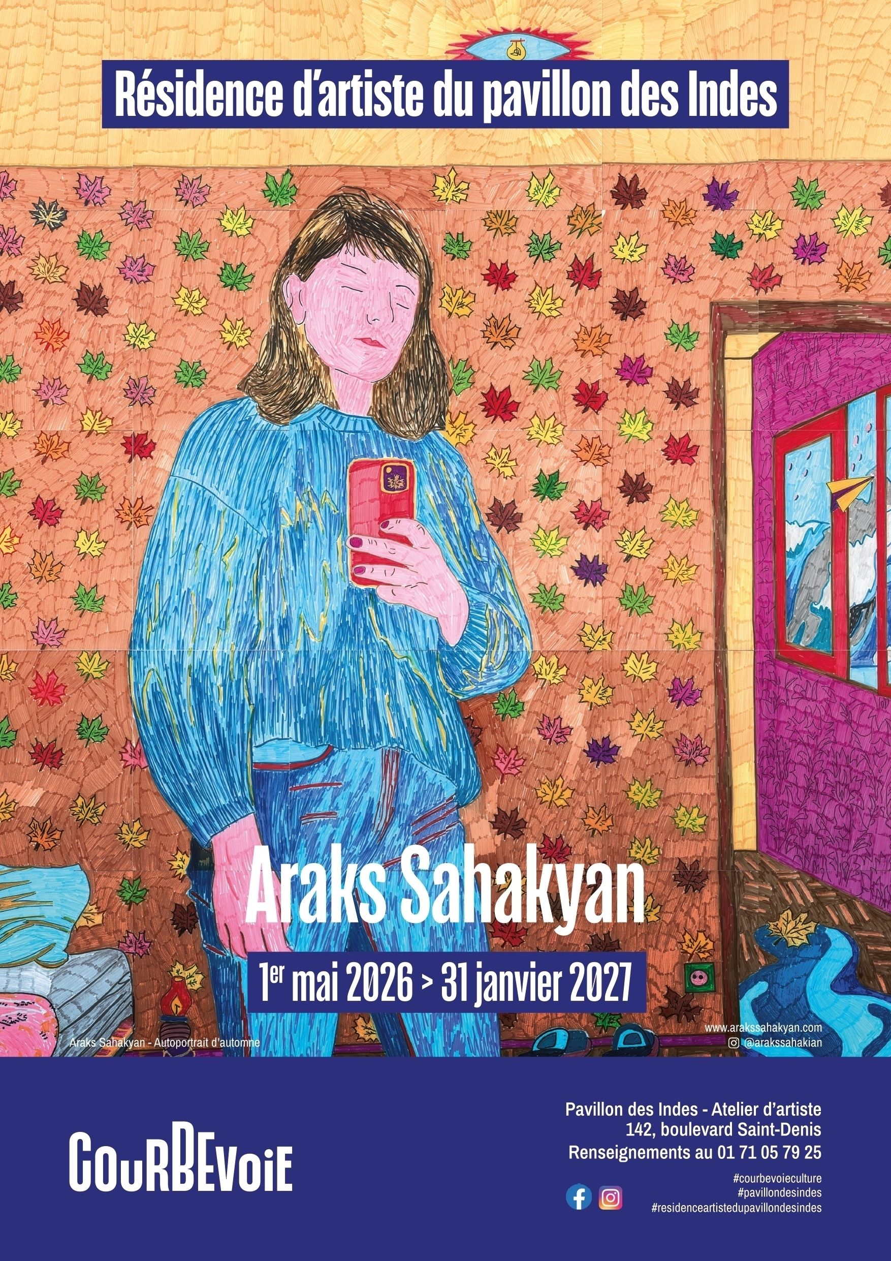 Exposition d'Araks Sahakyan au Pavillon des Indes : atelier d'artiste - Visites commentées
