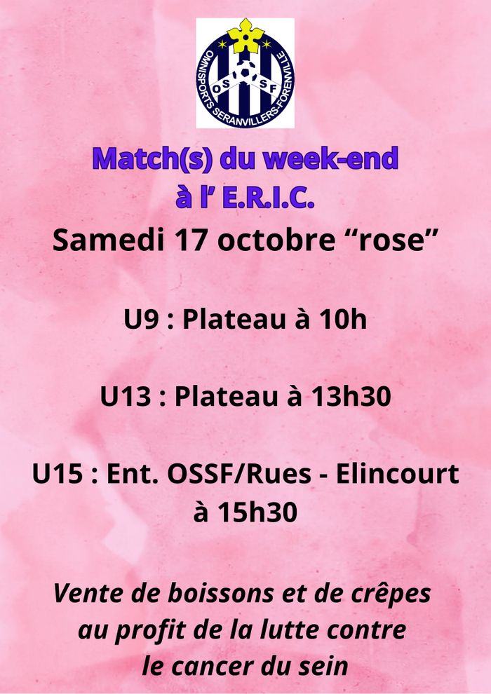 Match du week-end à l'E.R.I.C. ⚽️ 🎀
