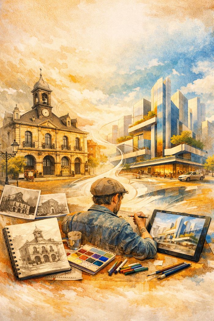 Enfilez votre costume d'architecte du futur et venez relooker l'histoire de votre ville en mode graphique et ultra-stylé !