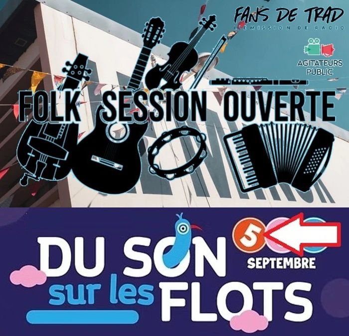 Affiche — Folk Session Ouverte durant le festival Du Son Sur Les Flots