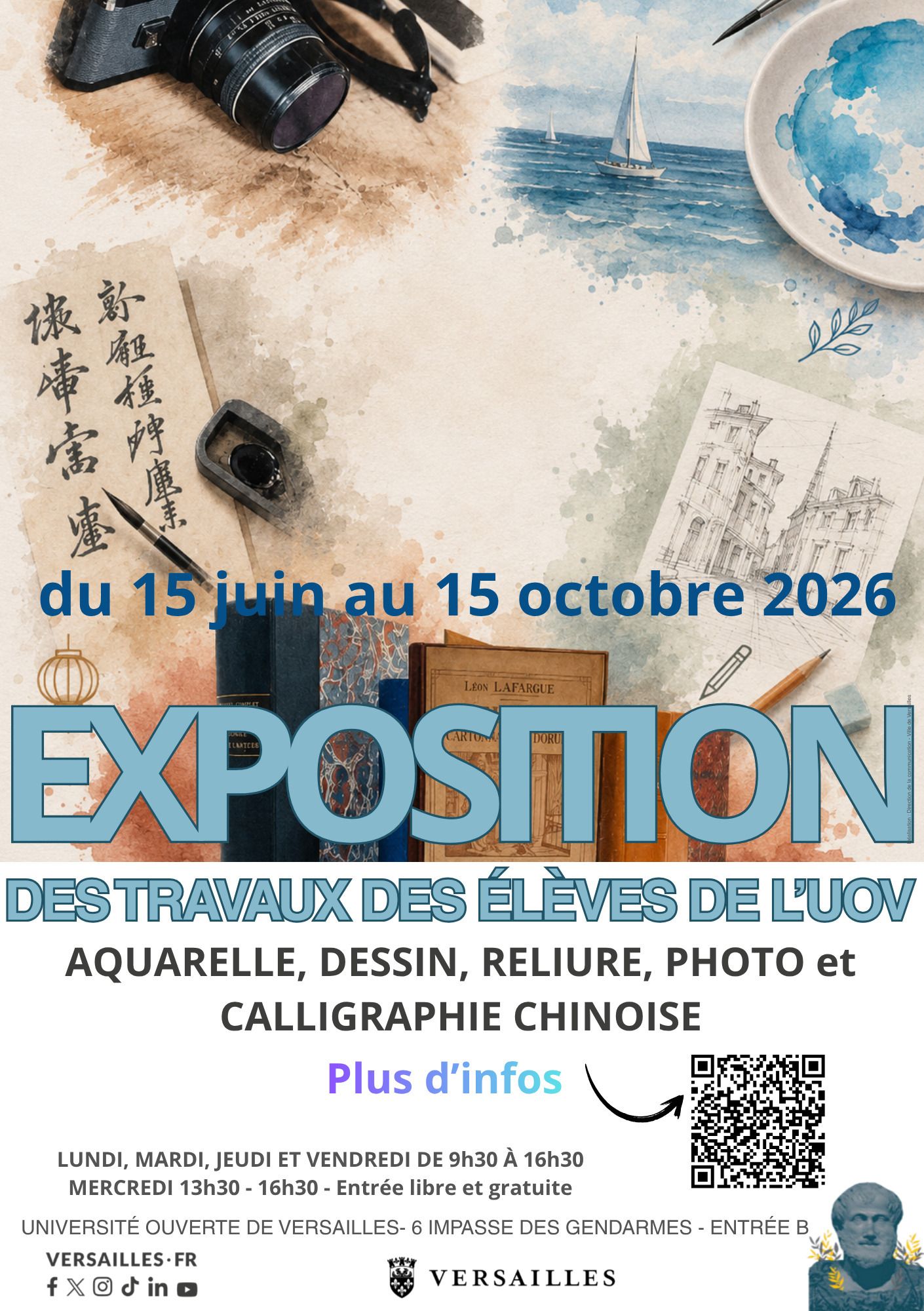 Exposition des ateliers artistiques de l'UOV