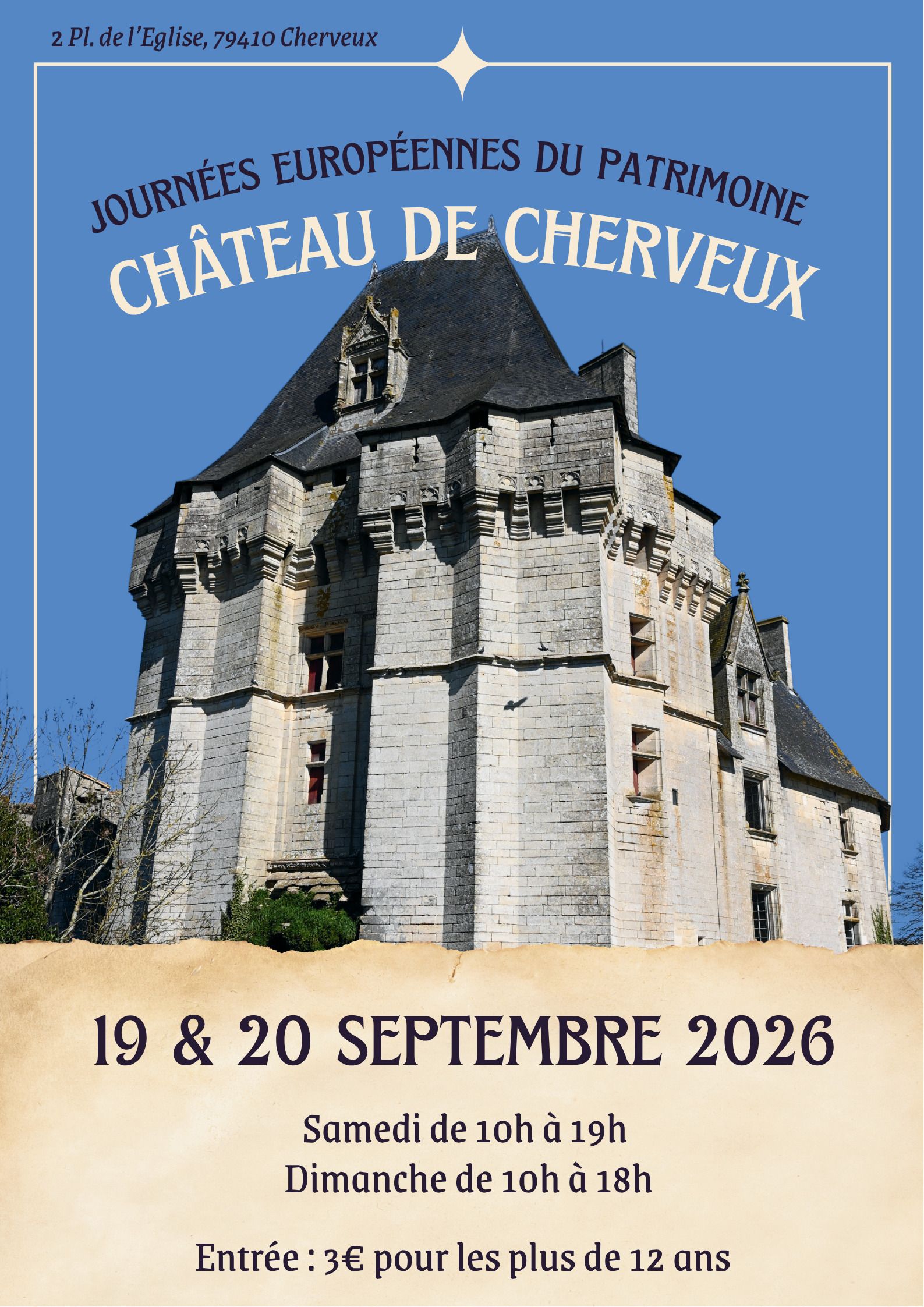 Visites guidées du château de Cherveux