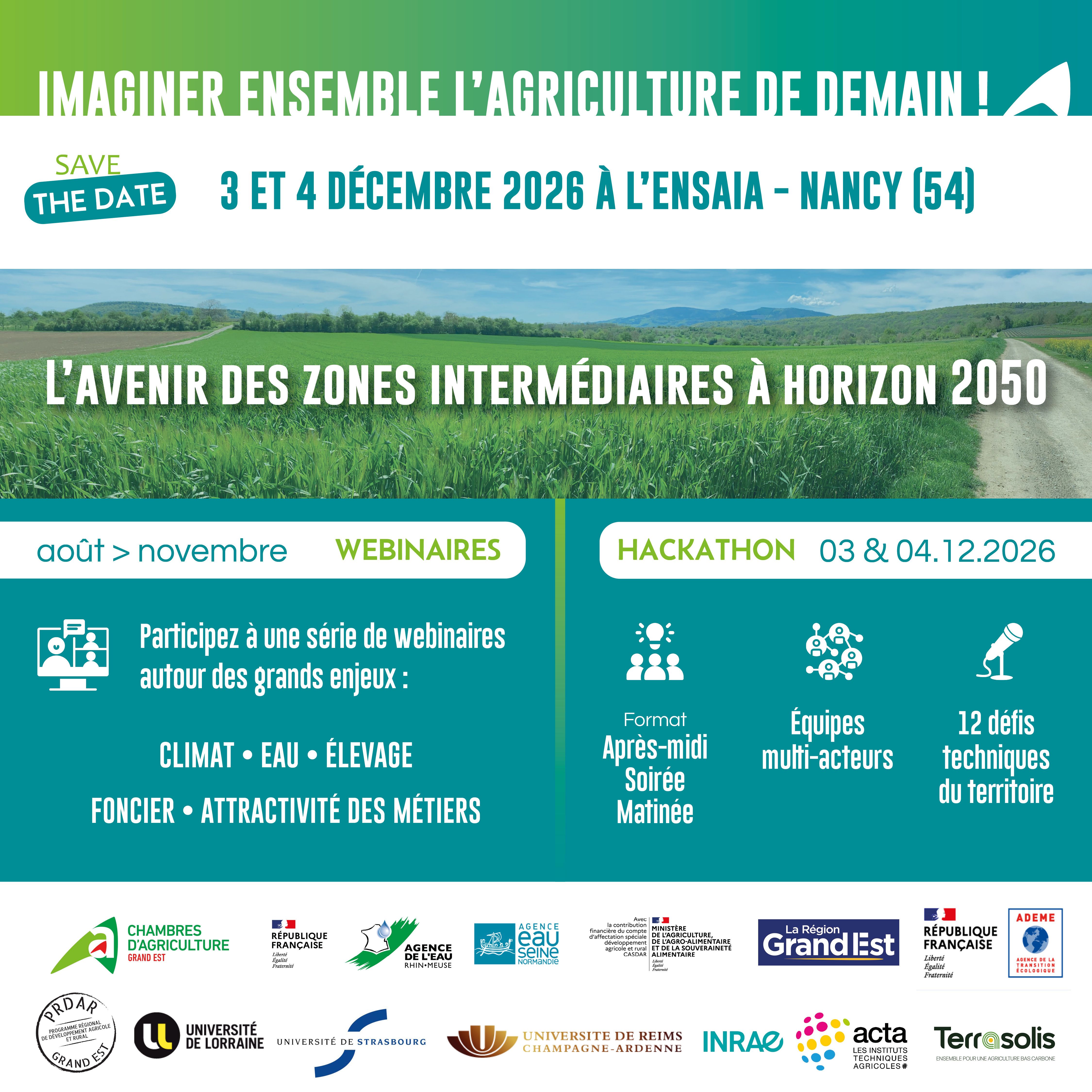 Assises de la RDI agricole 2026 : imaginons ensemble l’agriculture des zones intermédiaires à l’horizon 2050