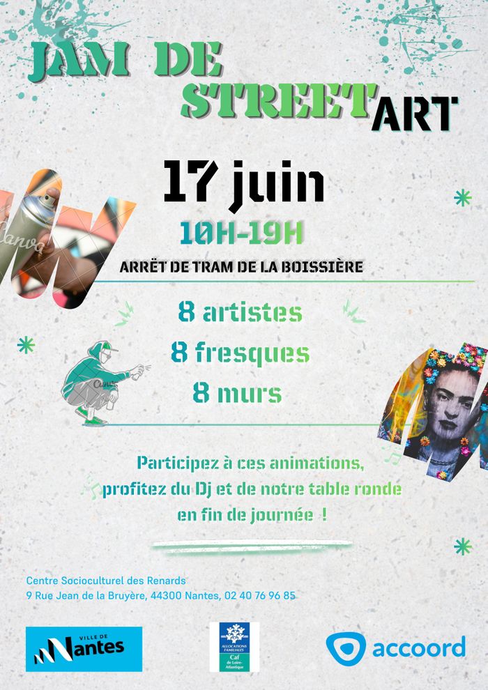 Festival Street Art Nantes Nord#3  : Temps fort du 17 Juin !