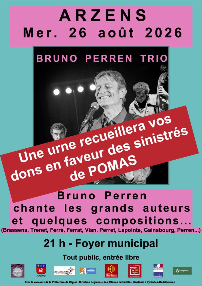Bruno Perren chante les grands auteurs et quelques compositions... à Arzens — le 26 août 2026
