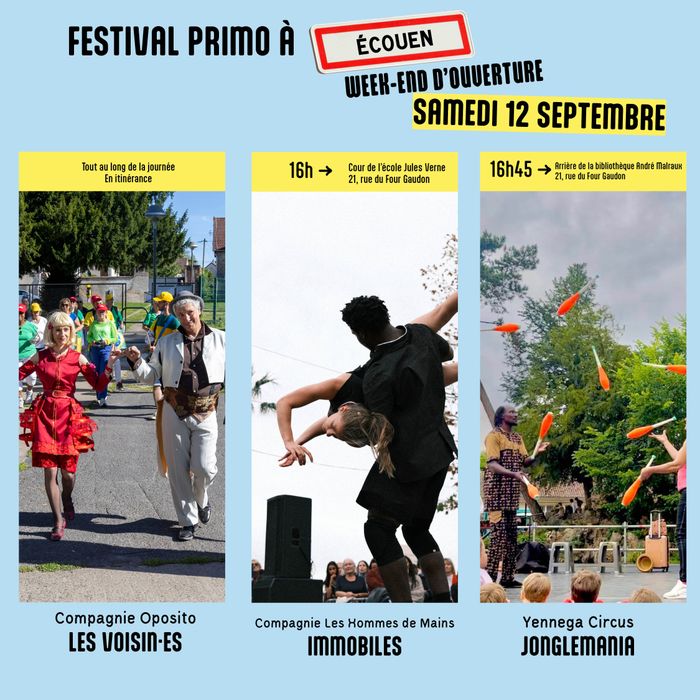 PRIMO est de passage à Ecouen le samedi 12 octobre pour ouvrir le festival !