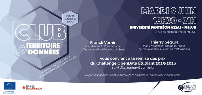 Remise des Prix du Challenge Open Data Etudiants