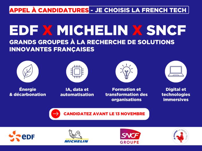 Je Choisis La French Tech : EDF X Michelin X SNCF