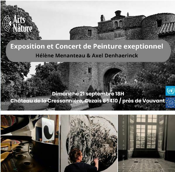 Exposition et concert de peinture château de la Cressonnière