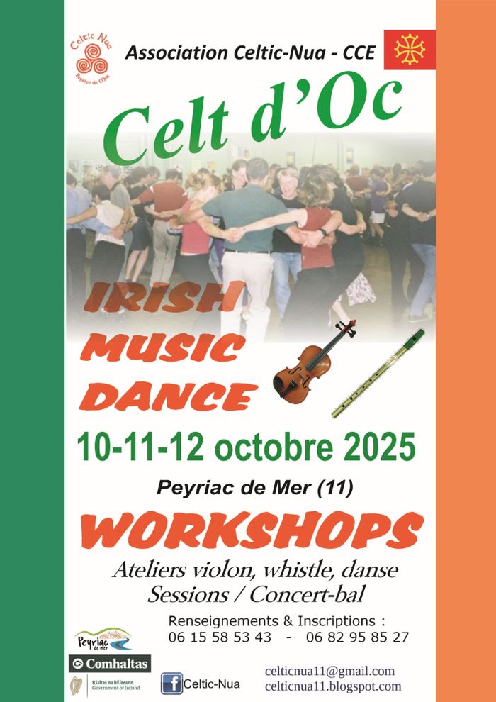 Weekend irlandais - stages et bal - 10 au 12 octobre
