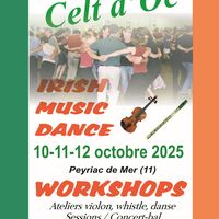 Weekend irlandais - stages et bal - 10 au 12 octobre