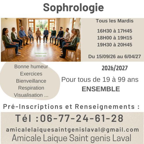 Sophrologie - groupe - Saint Genis Laval