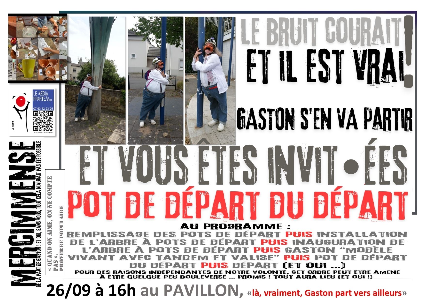 Enfin ! ça y est !! c'est le pot de départ de départ de Gaston !!