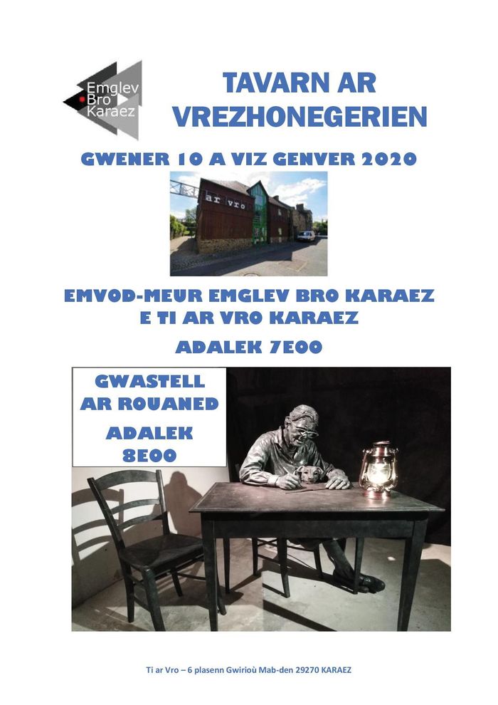 Tavarn ar vrezhonegerien (Le bar des brittophones) à Carhaix