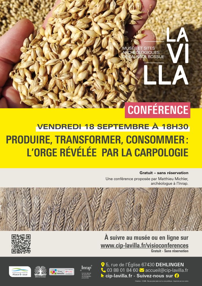 Produire, transformer, consommer : l'orge révélée par la carpologie