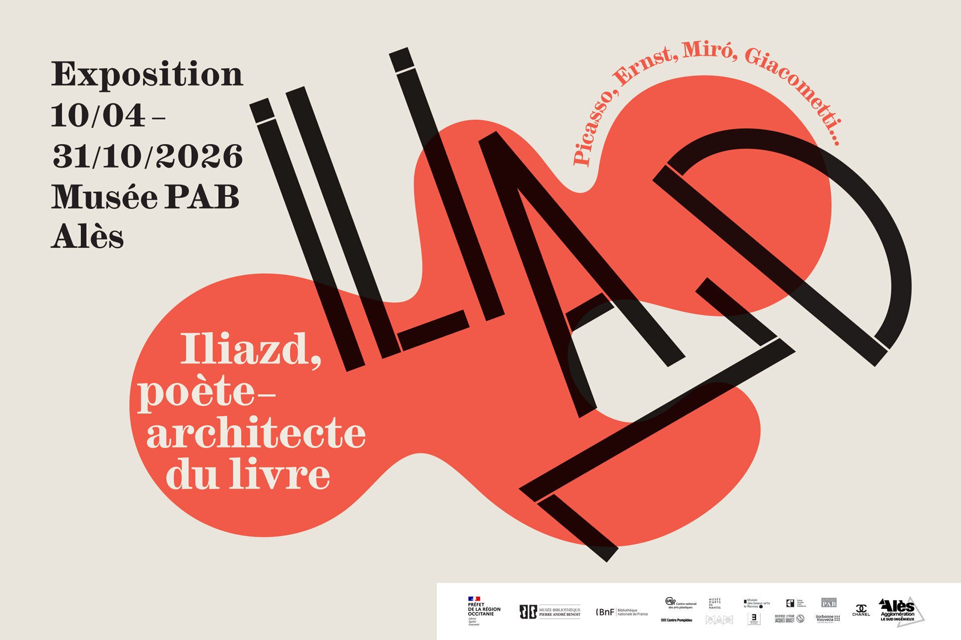 Exposition "Iliazd, poète-architecte du livre"
