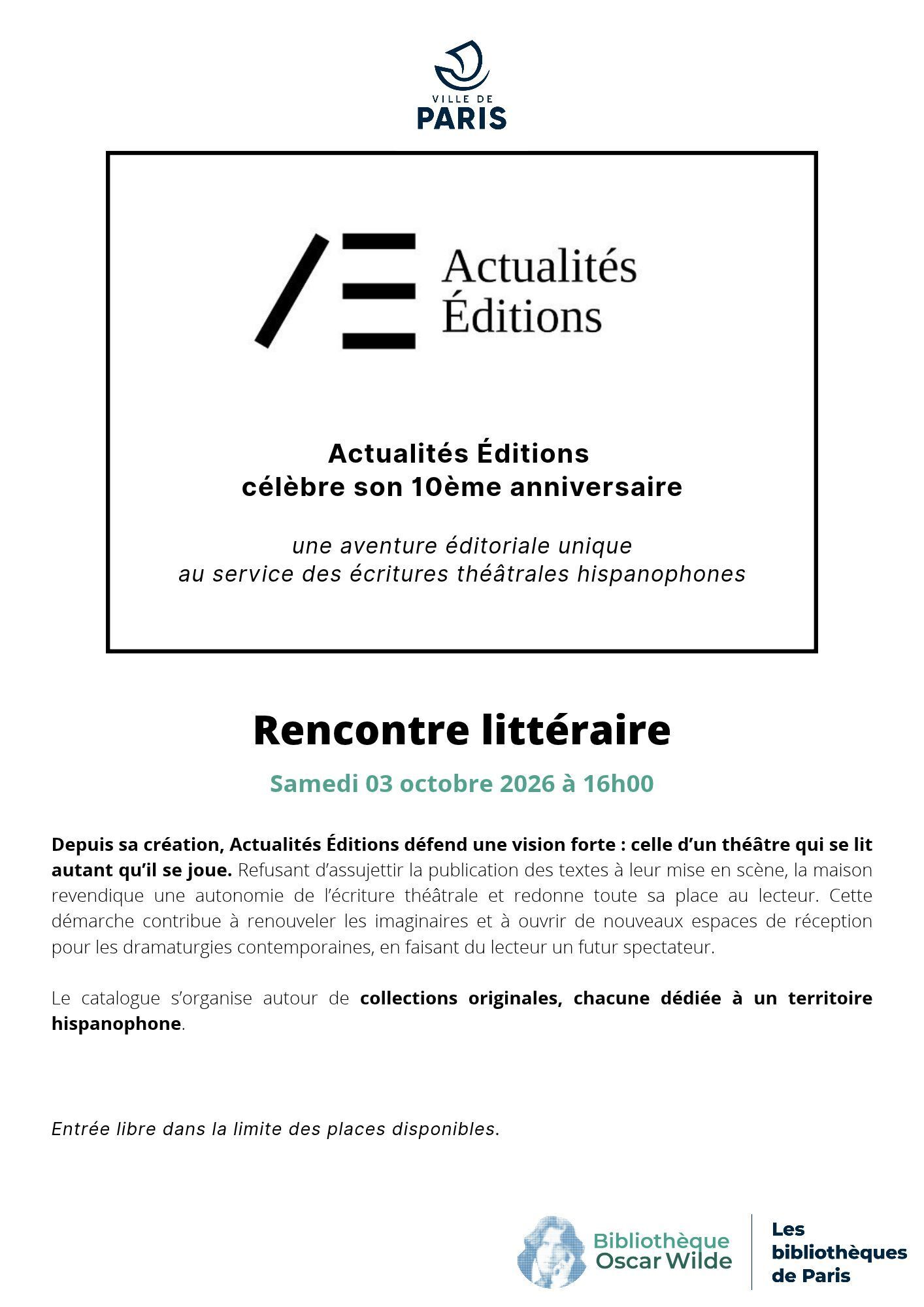 Rencontre avec la maison d'édition Actualités Éditions